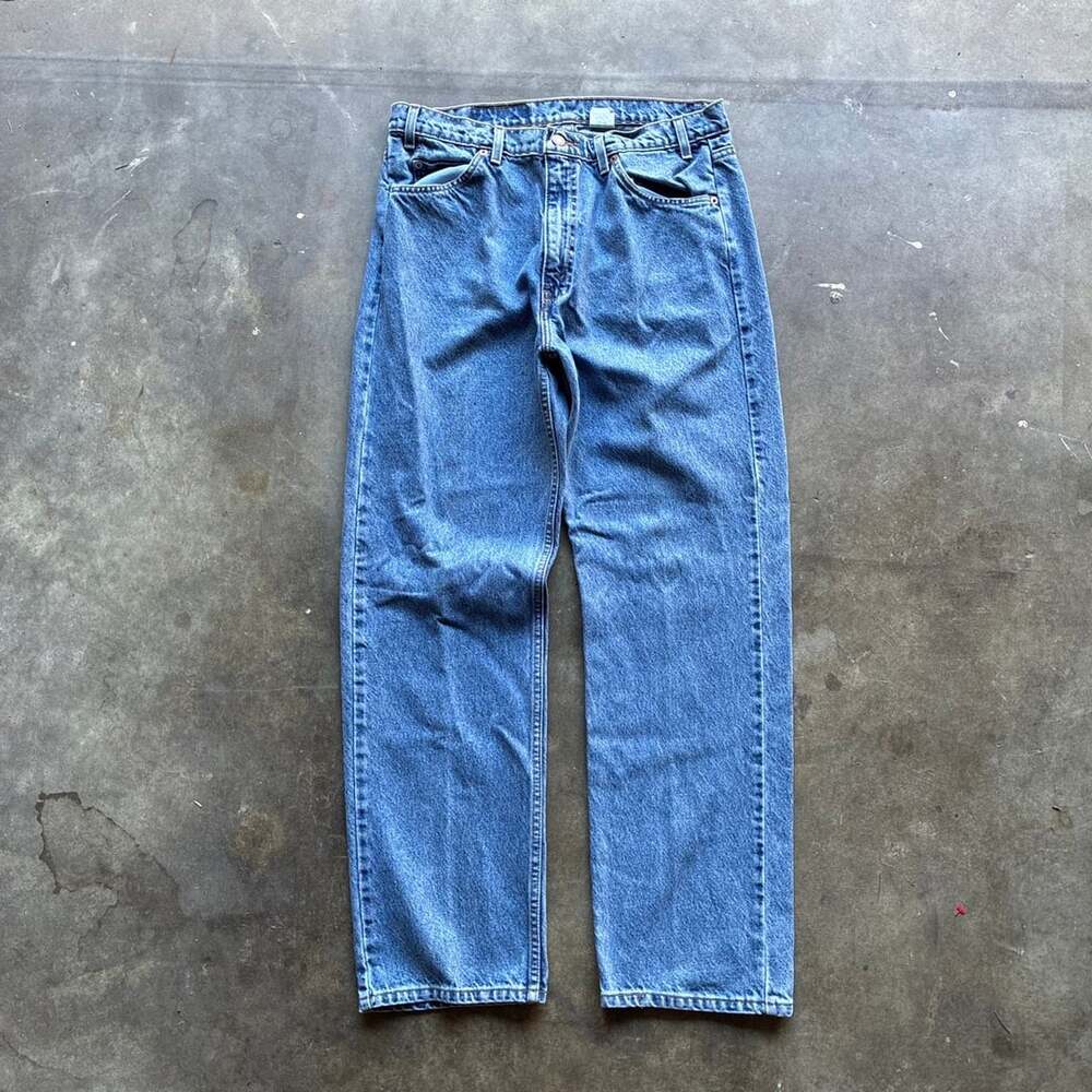 1990’s paper tag Levi's 505 Regular Fit Straight Leg Jeans W36 L30 Blue